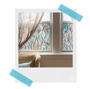 artscape stained glass window film in living room
