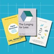 minimalism books digital minimalism, the longing for less, the year of less