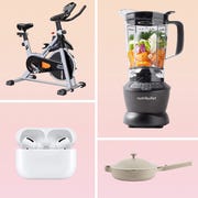 frame tv, workout bike, blender, our place pan, airpods, bodum coffee maker, flannel sheets